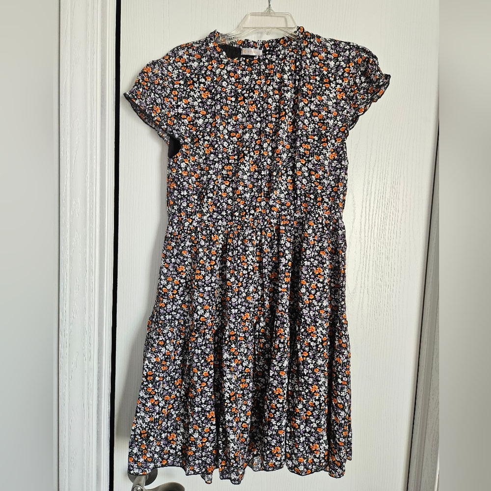 Floral Short Sleeve Dress